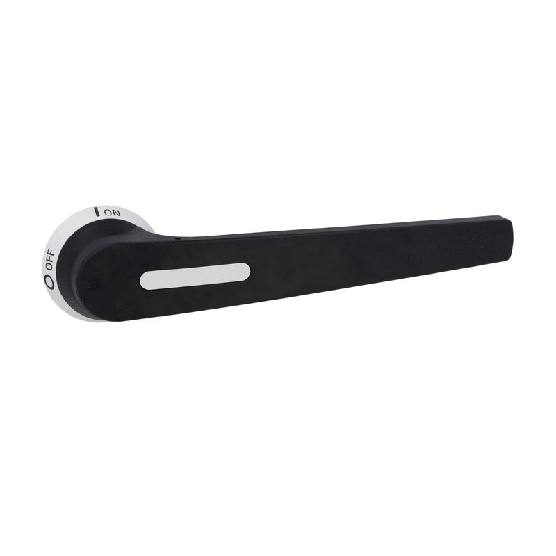 Lovato GLX64B, Door Coupling Padlockable Handle for GL1001...GL2000, Screw Fixing, 259mm Lever Length Pistol Handle - Defeatable (Req. UL508A), Black, Ø10mm, IP66, IP69K and NEMA 4X