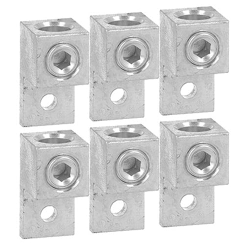 Lovato GMX500, Terminal Clamp Sets for Rigid and Flexible Cables, 6-Piece Set for GMFJ100C03