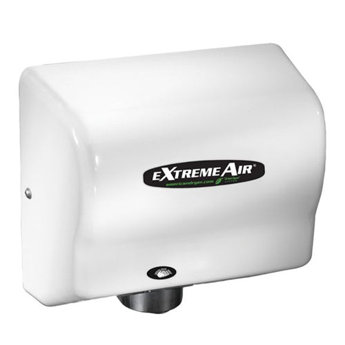 World Dryer GXT9-M, eXtremeAir GXT Series High-Speed Compact Hand Dryer, 120-240V, Automatic Operation, Surface Mounted, Epoxy Painted Steel, White