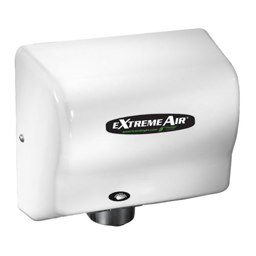 World Dryer GXT9, eXtremeAir GXT Series High-Speed Compact Hand Dryer, 120-240V, Automatic Operation, Surface Mounted, ABS, White