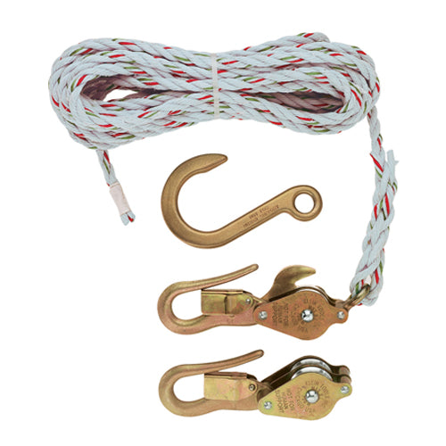 Klein Tools H1802-30SR, Block and Tackle, Spliced to H268, Block H267, Anchor Hook 258