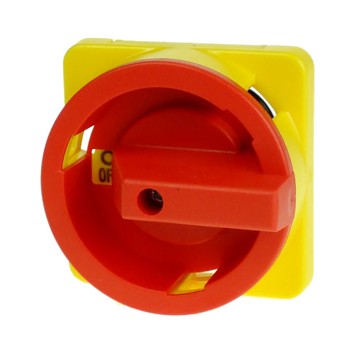 IMO H69-0001, Rotary Handle for 69 Series AC Disconnects, 64x64mm, Red/Yellow