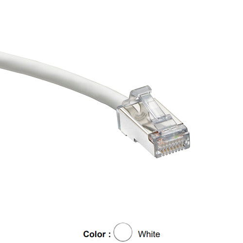 Leviton H6A10-20W, Cat 6A Small Diameter High-Flex Patch Cord, 20 ft (6.1 m), White