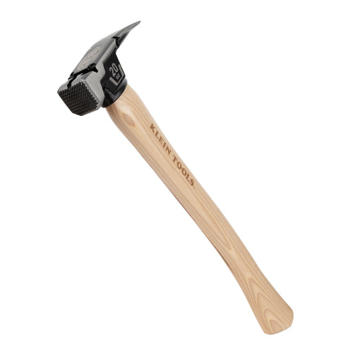 Klein Tools H80920H, Milled Face Hickory Handle Hammer, 20-Ounce
