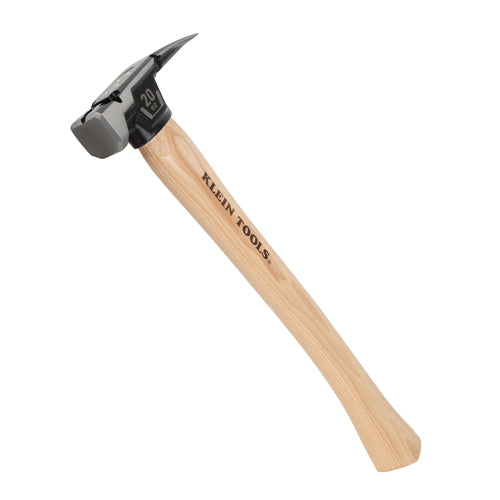 Klein Tools H80920HS, Smooth Face Hickory Handle Hammer, 20-Ounce