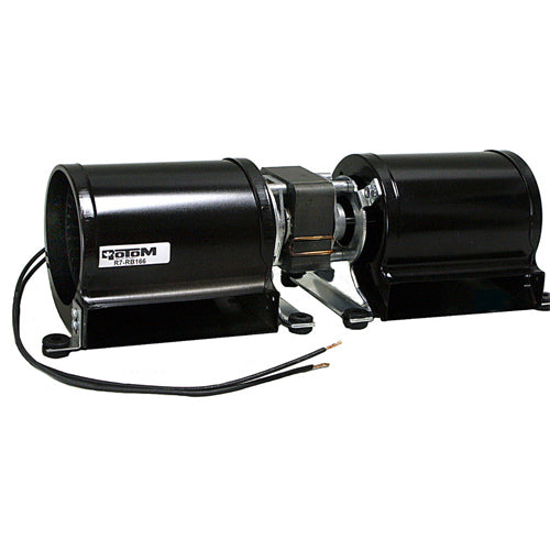 Rotom HB-RB166, Skeleton Fireplace Blower, Shaded Pole, 53 Watts, 125 CFM, 1/2400 Spd/RPM, 115 Volts, 0.92 Amps, CCW Rotation, Ball Bearing
