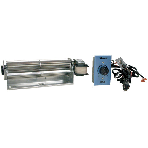Rotom HB-RB39, Skeleton Fireplace Blower, Shaded Pole, 50 Watts, 130 CFM, 1/1250 Spd/RPM, 115 Volts, 0.86 Amps, CW Rotation, 2.6''×9.4'' Wheel, Ball Bearing