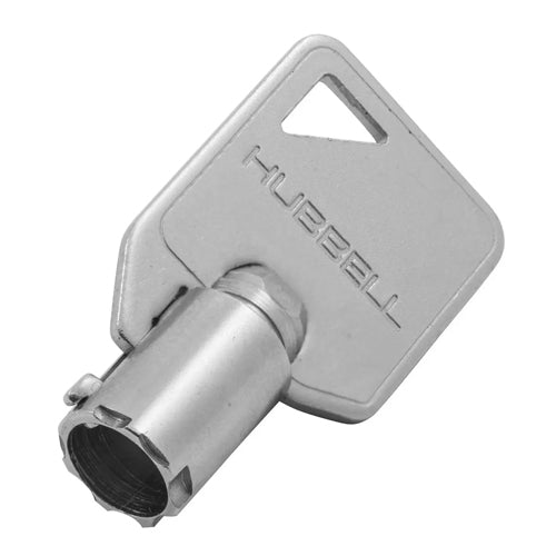 Hubbell HBL1209RKL, Replacement Barrel Key for Security Locking Switches, Metallic