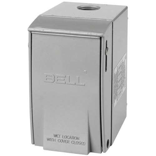Hubbell HBL13R12, Circuit-Lock Disconnect Switch with Flip Lid, NEMA 3 and 3R Aluminum Enclosure, 30A 600V AC, 2-Pole, Back and Side Wired