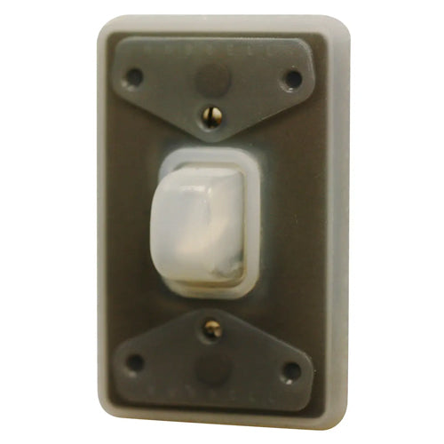 Hubbell HBL1795, Weatherproof Clear Bubble Wallplate, Fits Both FS/FD and Standard Boxes