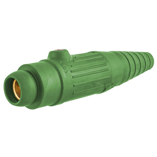 Hubbell HBL18300FGN, Series 18 Single Pole, Female Inline Plug, 300A 600V AC/DC, Thermoplastic Elastomer, Green