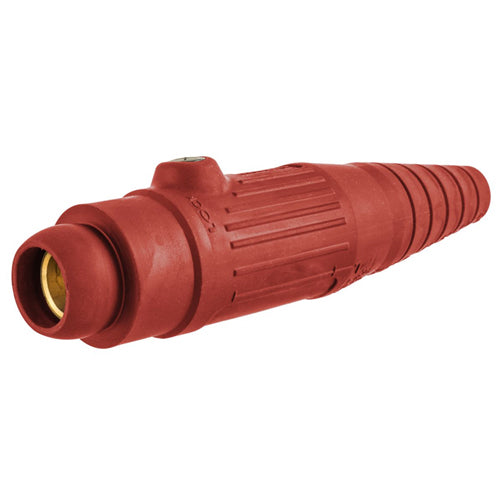 Hubbell HBL18300FR, Series 18 Single Pole, Female Inline Plug, 300A 600V AC/DC, Thermoplastic Elastomer, Red