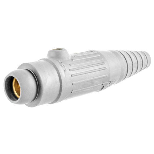 Hubbell HBL18300FW, Series 18 Single Pole, Female Inline Plug, 300A 600V AC/DC, Thermoplastic Elastomer, White