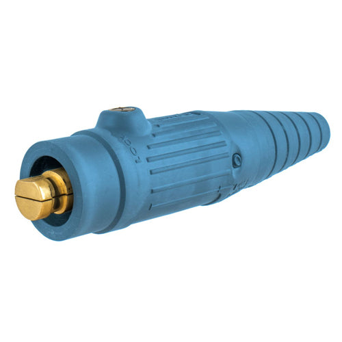 Hubbell HBL18300MBL, Series 18 Single Pole, Male Inline Plug, 300A 600V AC/DC, Thermoplastic Elastomer, Blue