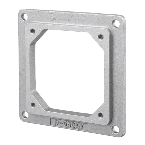 Hubbell HBL26402, Straight Adapter Plate for 60A Hubbellock Receptacles, Metallic