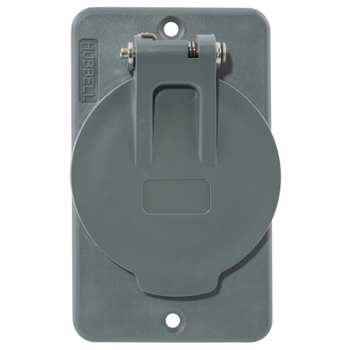 Hubbell HBL3058, Portable Outlet Box Covers, 1.572" Diameter receptacle, Type 3R