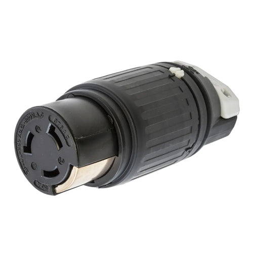 Hubbell HBL3764C, Female Connector Bodies, Nylon Cover, Thermoplastic Polyester Interior, 50A 250VDC/600AC, 3 Pole 4 Wire Grounding