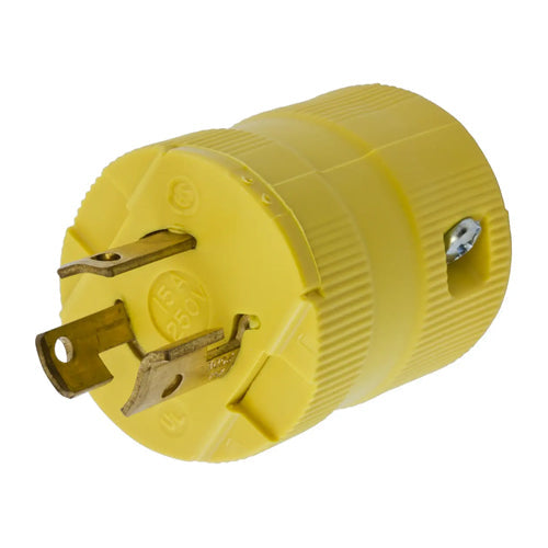 Hubbell – 10 Spine Twist-lock 3 Poli 15A 250V, Modello HBL4573, Colore Marrone, Nuove