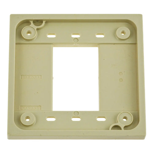 Hubbell HBL4API, 4-PLEX Adapter Plate for 1 and 2 Gang Device Boxes, Ivory