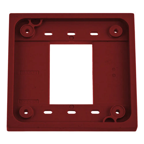 Hubbell HBL4APR, 4-PLEX Adapter Plate for 1 and 2 Gang Device Boxes, Red