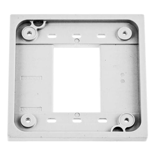 Hubbell HBL4APW, 4-PLEX Adapter Plate for 1 and 2 Gang Device Boxes, White