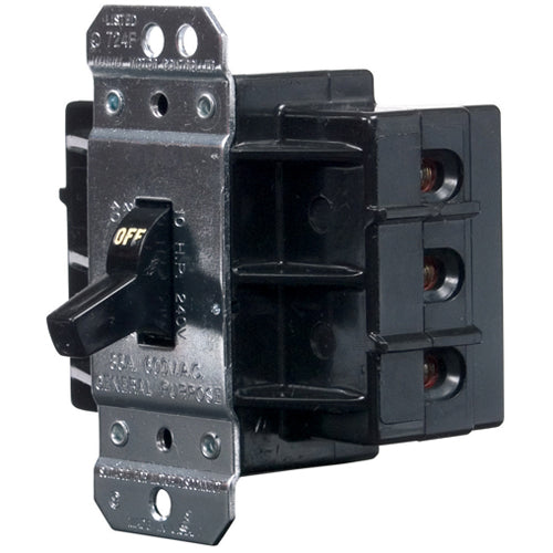 Hubbell HBL7882D, Circuit-Lock Manual Toggle Controller/Motor Disconnect Switch, 85A 600V AC, 2-Pole, Single Throw, Back Wired