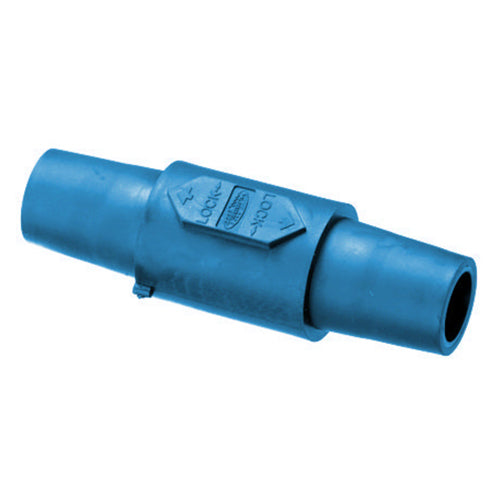 Hubbell HBLDFBL, Series 16 Single Pole, Gender Reversing Devices, Double Female Coupler, 300/400A 600V AC/DC, Blue