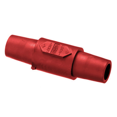 Hubbell HBLDFR, Series 16 Single Pole, Gender Reversing Devices, Double Female Coupler, 300/400A 600V AC/DC, Red