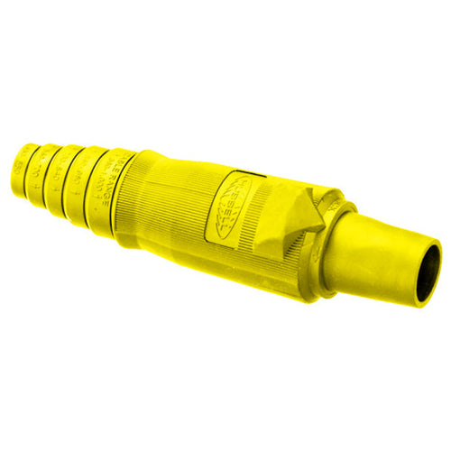 Hubbell HBLFBY, Replacement Body for Series 16 Single Pole Female Plug, Yellow