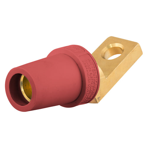 Hubbell HBLFOAR, Series 16 Single Pole, Offset Straight Style Angled Terminal for Female Receptacles, Red