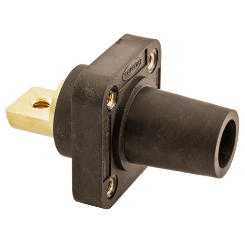 Hubbell HBLFRBBN, Series 16 Single Pole, Female Receptacle, Bus Bar, Through Hole Mounting, 300/400A 600V AC/DC, Brown