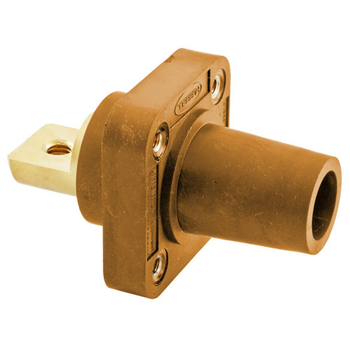 Hubbell HBLFRBO, Series 16 Single Pole, Female Receptacle, Bus Bar, Through Hole Mounting, 300/400A 600V AC/DC, Orange