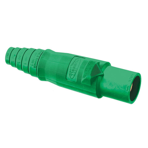 Hubbell HBLMBGN, Replacement Body for Series 16 Single Pole Male Plug, Green