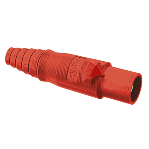 Hubbell HBLMBR, Replacement Body for Series 16 Single Pole Male Plug, Red