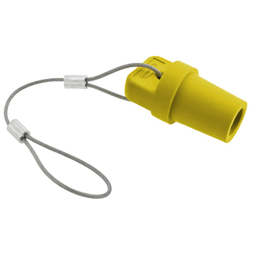 Hubbell HBLMCAPY, Protective Cap Fits Series 16 300/400 Amp Male Devices, Yellow