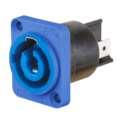 Hubbell HBLPMIDBL, 25 Amp Insul-Lock Plus Panel Mounts, 1/4'' Tab Term ...