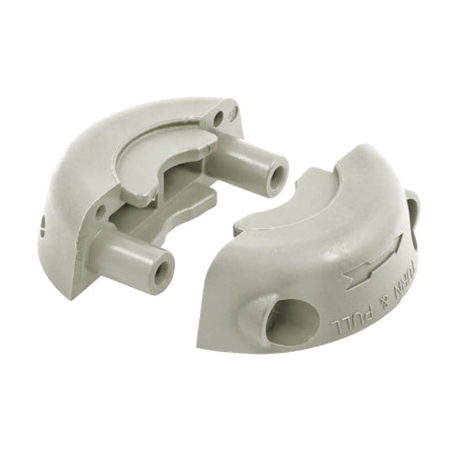 Hubbell HBLTL2CCWH, Colored Cord Clamp for 3-Wire Devices, White