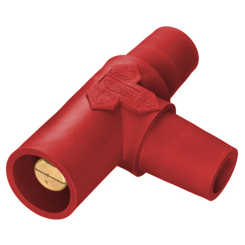 Hubbell HBLTR, Series 16 Single Pole, Tapping Tee (Female-Female-Male), 300/400A 600V AC/DC, Red