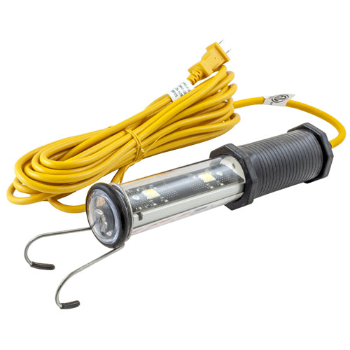 Hubbell HBLWL25LED, LED Maintenance Work Light, With End Light Feature, 9W, 15A 125V, 4700-5200K, 25 ft. #18/2 SJTOW Cord
