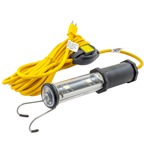 Hubbell HBLWL25LEDT, LED Maintenance Work Light, With End Light Feature and Tool Tap, 9W, 15A 125V, 4700-5200K, 25 ft. #16/3 SJTOW Cord