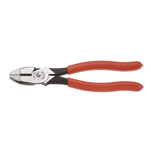 Klein Tools HD2000-9NE, Heavy-Duty Lineman's Pliers, Thicker-Dipped Handle