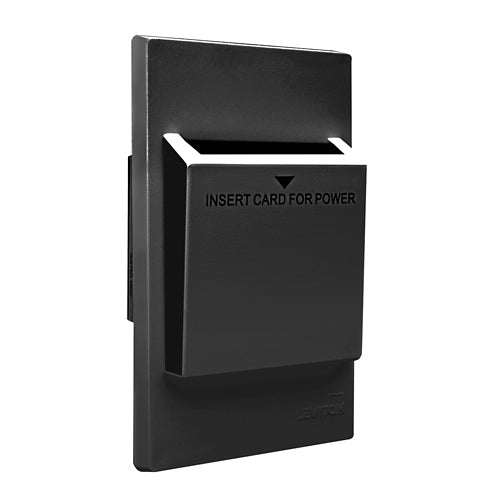 Leviton HKSWP-E, Hospitality Key Card Switch Faceplate, Ebony, Title 24 compliant, ASHRAE 90.1 Compliant