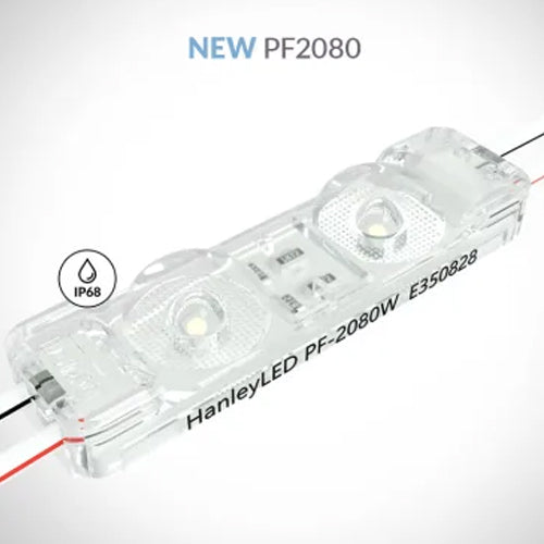 HanleyLED HLED-PF2080R, 12V Phoenix 2 LED Module, Red, 20 lm/mod (34 lm/ft), 1.74 Modules/ft, (B120 = 120 modules per bag, 69')