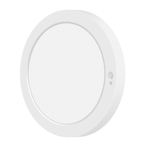 Votatec HM07-PR9-18W120-3CCT-MS-SA, PIR Sensor 9" LED Slim Flush Mount, 3 Way CCT Adjustable, 18W, 3000/4000/5000K, 120V, 1440 Lumens, White