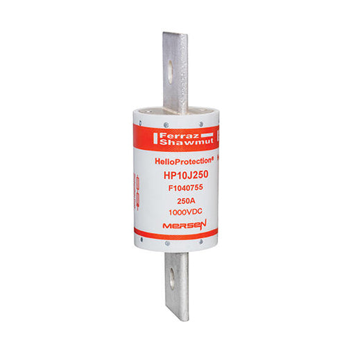 Mersen HP10J250, 1000VDC Class J Photovoltaic Fuse, 250A, With Blade For Clip or Bolted
