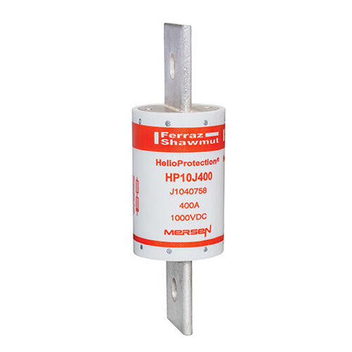Mersen HP10J400, 1000VDC Class J Photovoltaic Fuse, 400A, With Blade For Clip or Bolted