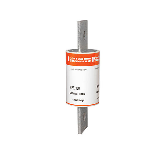 Mersen HP6J300, 600VDC Class J Photovoltaic Fuse, 300A, With Blade For Clip or Bolted