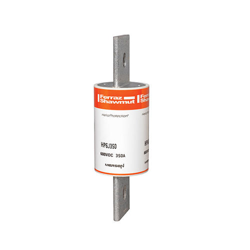 Mersen HP6J350, 600VDC Class J Photovoltaic Fuse, 350A, With Blade For Clip or Bolted