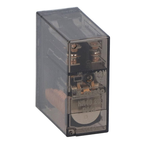 Lovato HR402CD024, Miniature Relay, 24VDC, 10A, 2C/O Contact, Fitting On Socket HR5XS2...