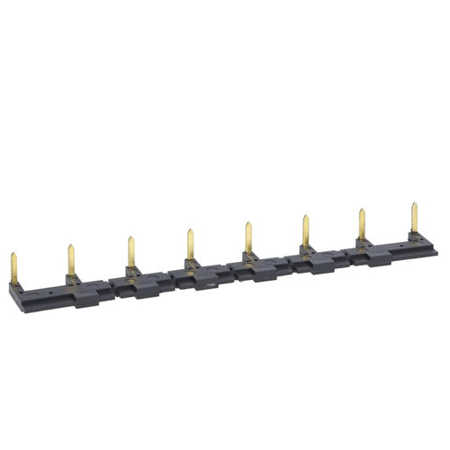 Lovato HR5X9008, 8-Pole Parallel Busbar for Sockets with Screw Terminals, Black, 2 Packs